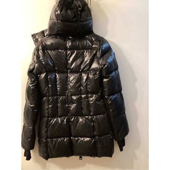 Sam Soho Quilted puffer Hooded Coat In‎ Black Size S - Picture 9 of 16